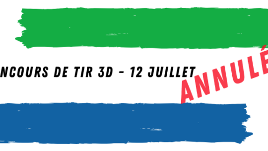 Championnat Régional de TIR 3D 2026 ANNULE